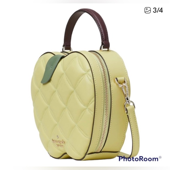 Kate Spade Lemon Quilted Apple Crossbody Bag - Picture 2 of 4